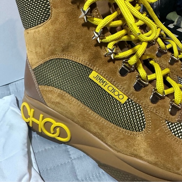 JIMMY CHOO Inca Hiking Boots in Tan.! - Picture 3 of 10